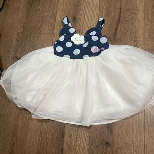 Disney Blue and White Polka Dot Dress